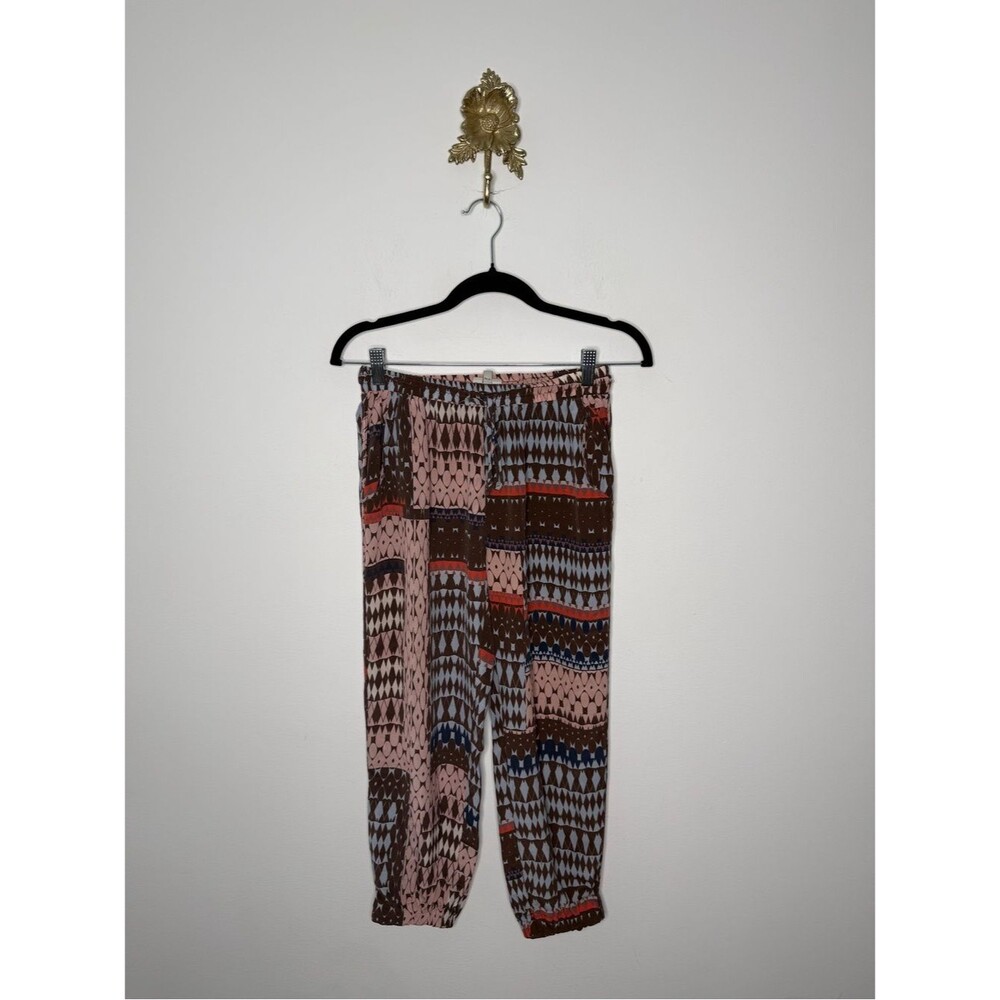 The Odells Sepia Print Slouchy Pant M